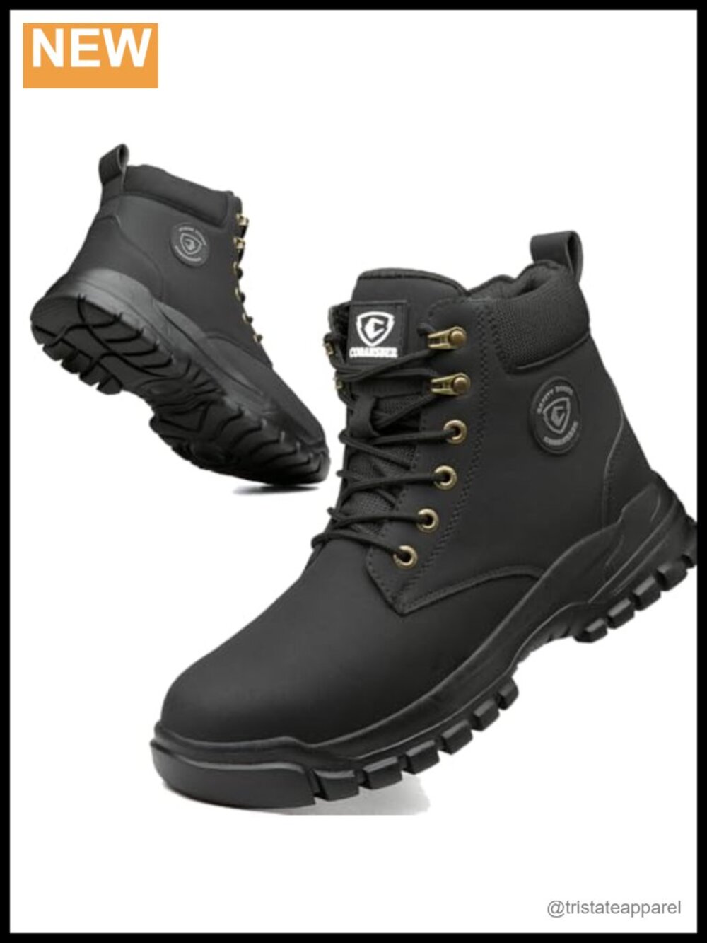 Steel Toe Boots Waterproof Lightweight Safety Work Shoes